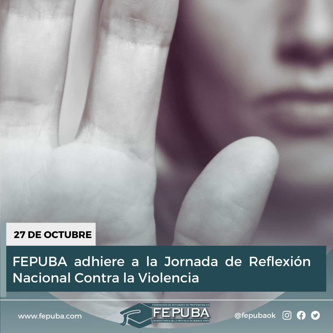 Adherimos a la Jornada de Reflexión Nacional contra la violencia ...